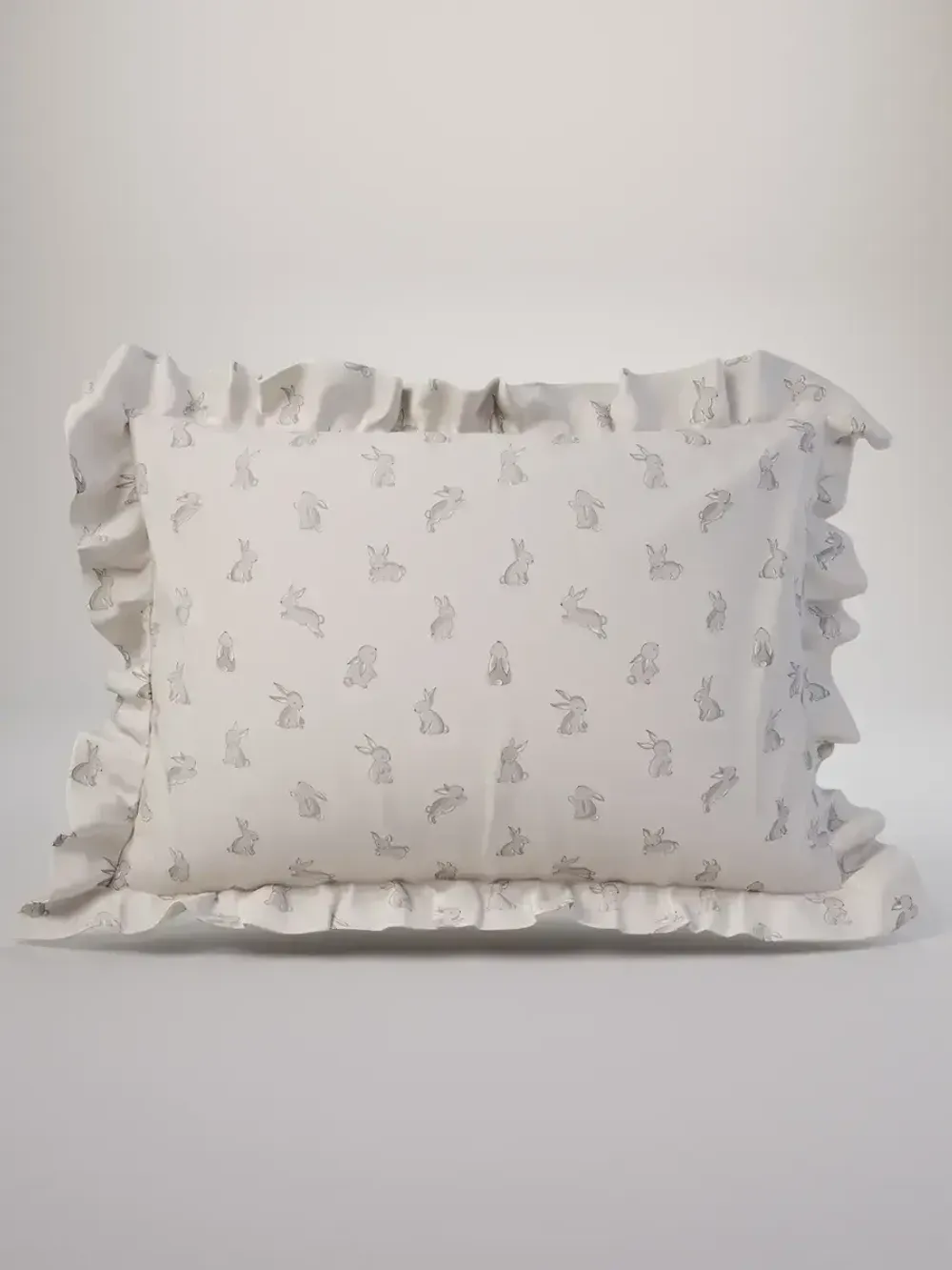 Декоративная наволочка с рюшами, оборками "Фландр" 40х60 см, 1 шт, без молнии