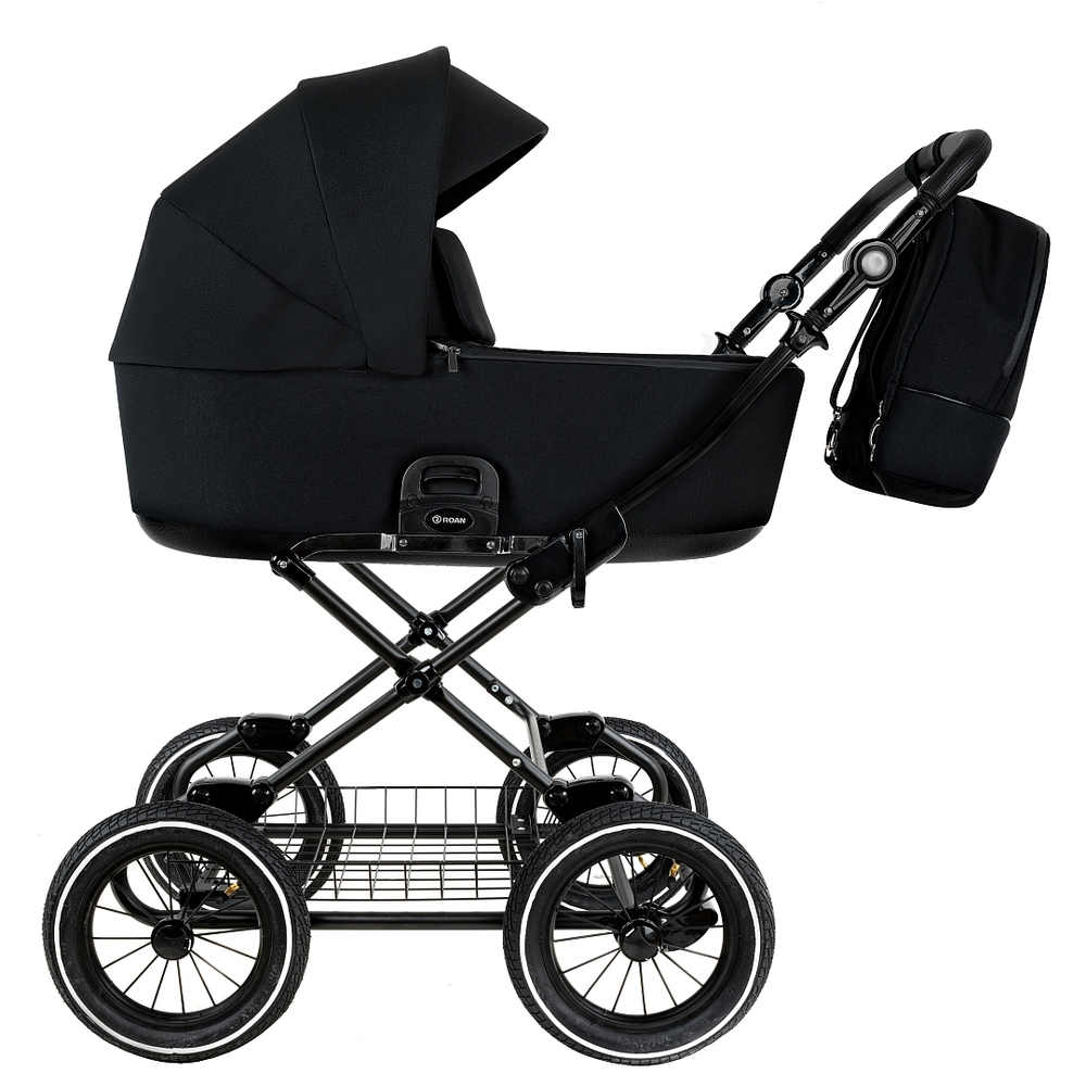Коляска 2 в 1 ROAN BASS NEXT 2.0 CLASSIC d12 Caviar
