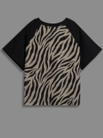 Хлопковая детская футболка с принтом зебры