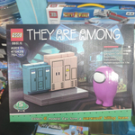 Конструктор Майнкрафт QS08, 47042B "THEY ARE AMONG" Among us пластиковая фигурка 3 см, 77/79/80/81/82/82 дет.