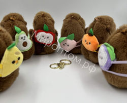 Брелок игрушка Капибара с рюкзаком 2.0 оптом