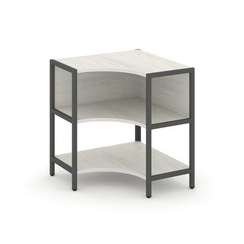 Shelf System Односекционный угловой стеллаж двухярусный SN.STMU-211 Дуб Наварра/Металл Антрацит 810*