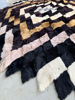 Покрывало меховое ковер из шкуры овчины