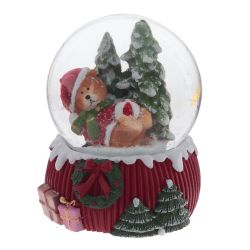 GAEM Фигурка декор в стекл шаре "Мишка/Снеговик/Дед Мороз/Олень", D 6.5 см, L6,5 W6,5 H9 см, 4в.