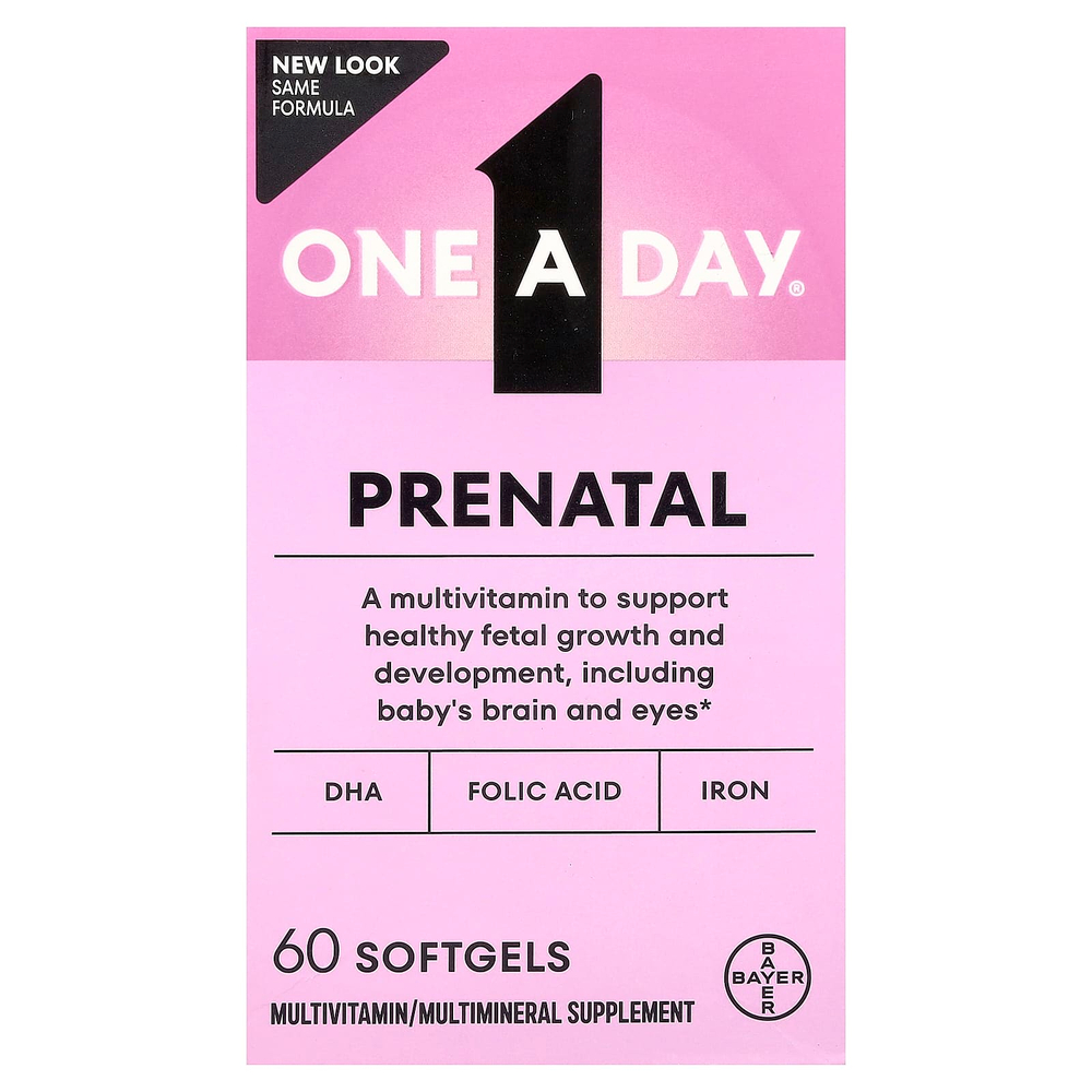 One-A-Day, витамины для беременных, 60 мягких таблеток