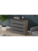 Комод для одежды Яблоня матовый 90х45х84 см