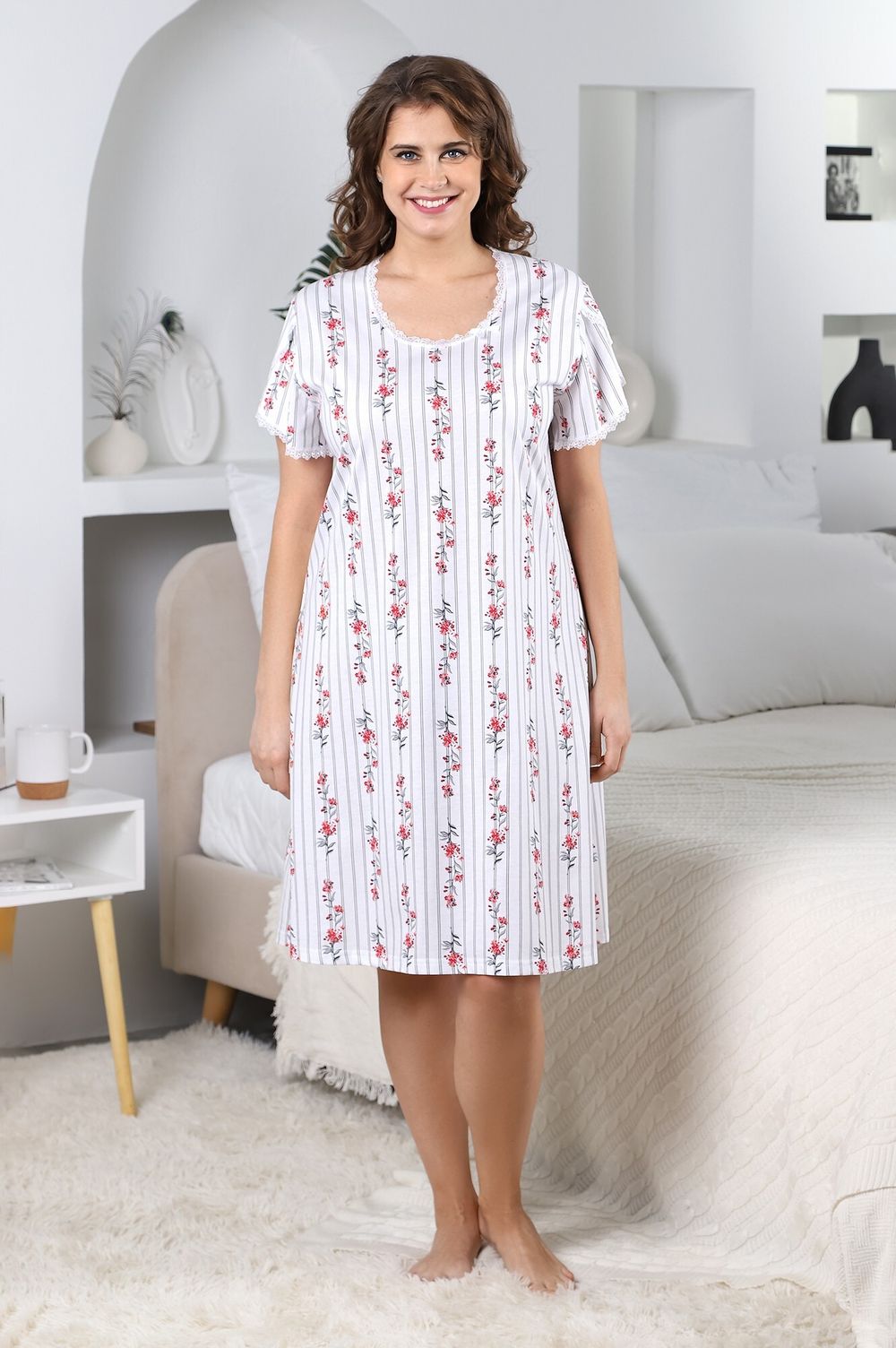 Ночная сорочка Нэнси-1 Виотекс КРАСНЫЙ