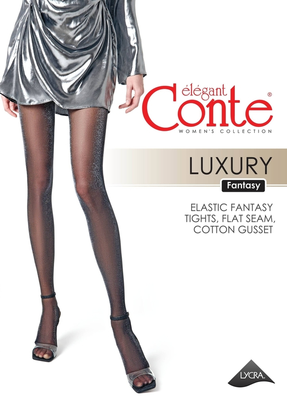 CONTE LUXURY Колготки женские с люрексом