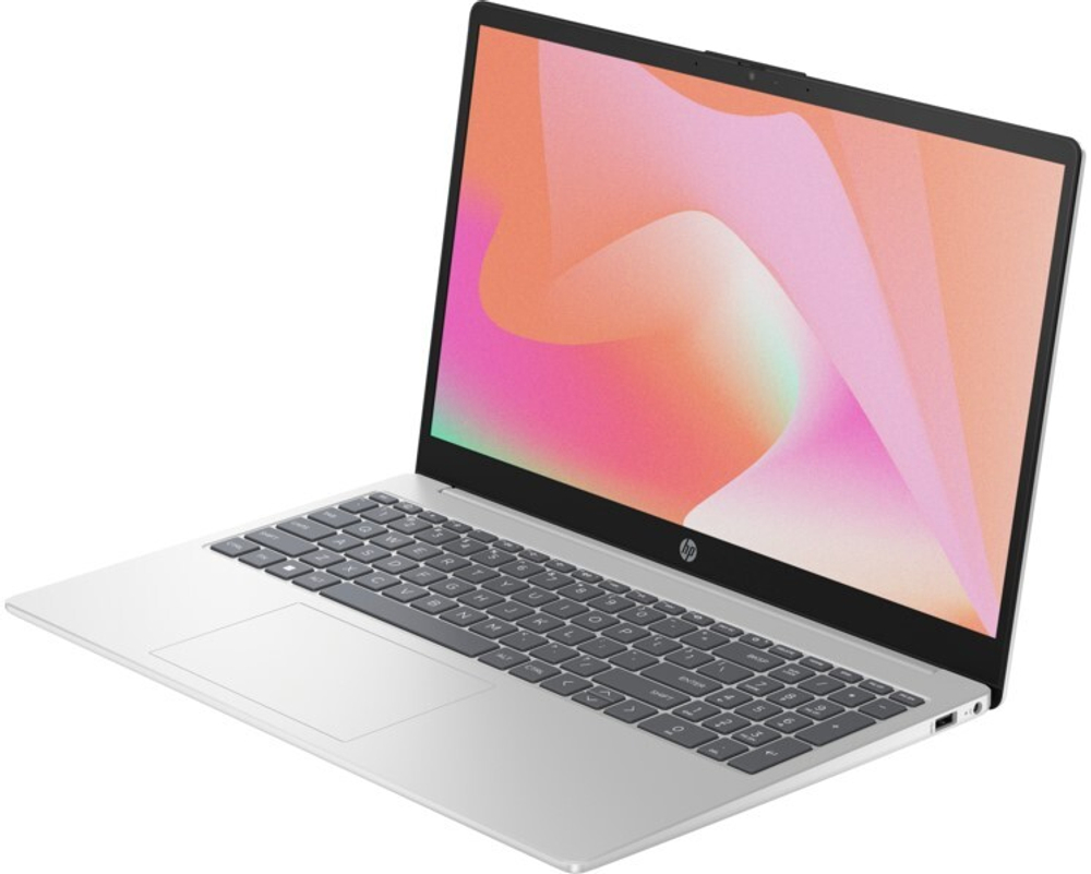 Ноутбук  HP 15-fc0003nia 15.6 ", Ryzen 5, 8 Гб RAM, 512 Гб SSD, Radeon Graphics, Серебристый