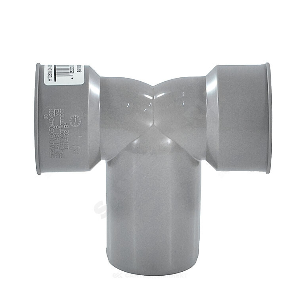Отвод PP-H сифонный двойной серый HT HTDSW Дн 40х50х90гр б/нап Ostendorf 112970