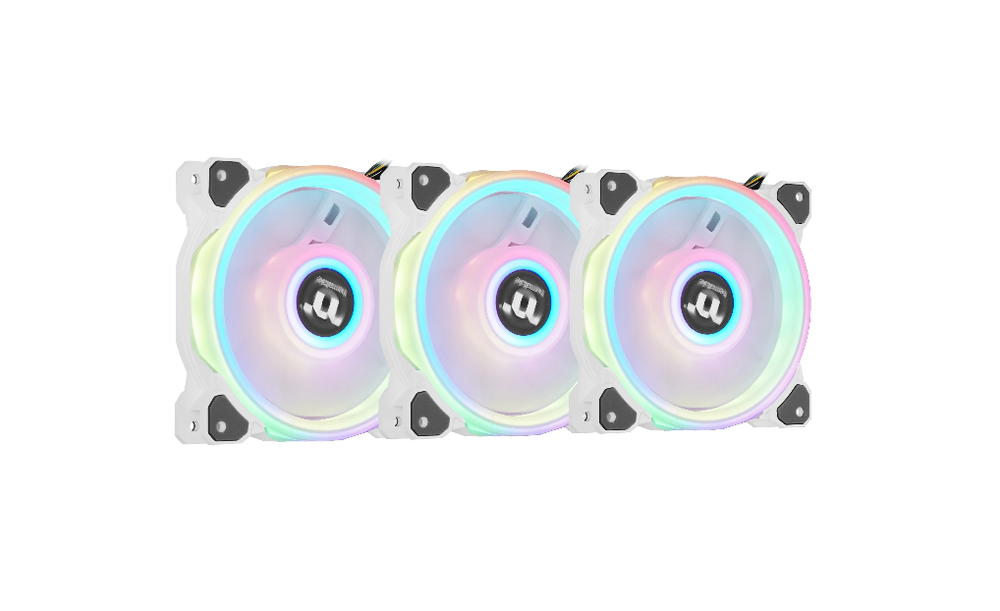 Комплект вентиляторов Thermaltake Riing Quad 12 RGB Radiator Fan White TT Premium Edition [CL-F100-PL12SW-A]
