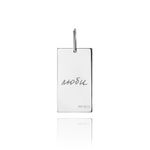 Подвеска карта таро Влюбленные малая родий La Lune