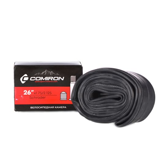 Камера для велосипеда бутиловая COMIRON 26X1.75/2.125 Schrader 45mm 227g