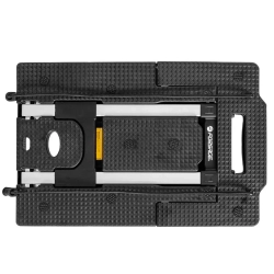 Тележка платформенная складная с телескопической ручкой+2крюка на эластичных ремнях L-1.6м(330х500/590мм,ручка 430-870мм,max нагр.170кг,7 колес) Forsage F-VT270