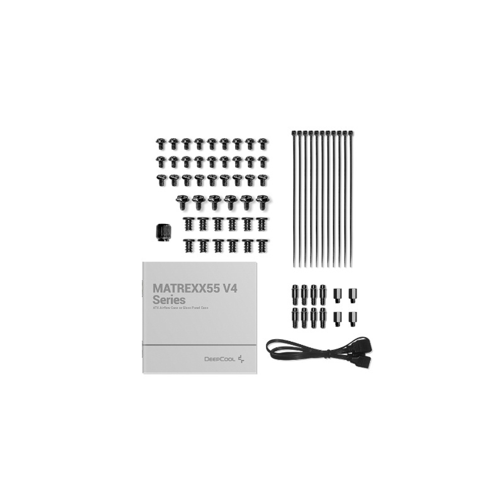 Корпус Deepcool MATREXX 55 MESH V4, ATX, черный, без БП