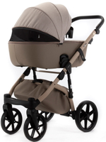 Детская коляска Adamex Nola Natura 2 в 1 N-4-CAPPUCCINO (СВ.БЕЖ + Т.БЕЖ.КОЖА)