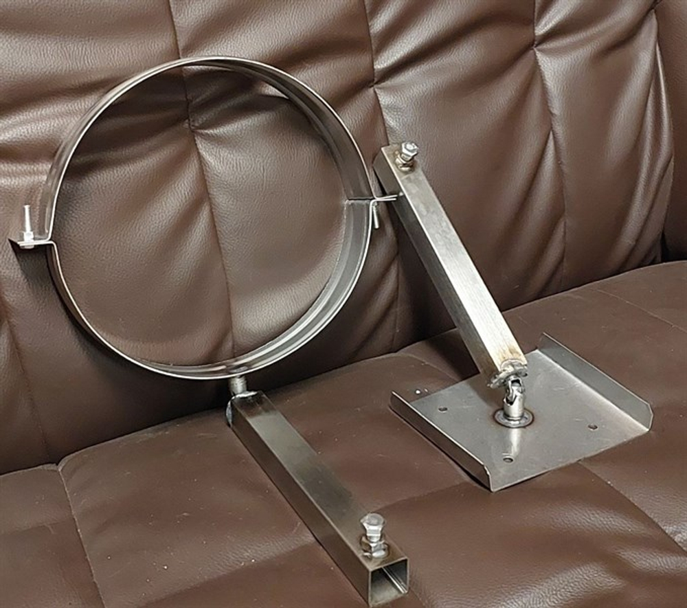 Крепеж с изменяемым углом Ф350 мм нерж. L- 3000 мм. ECOFLUE