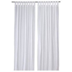 IKEA MATILDA  (ИКЕА МАТИЛДА)  -  Штора из сетки, 1 шт, на лямках/белая, 60x120 см