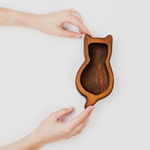 Менажница "Котик" из Сибирского кедра