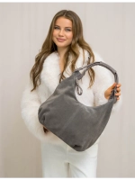 сумка большая через плечо шоппер натуральная замша