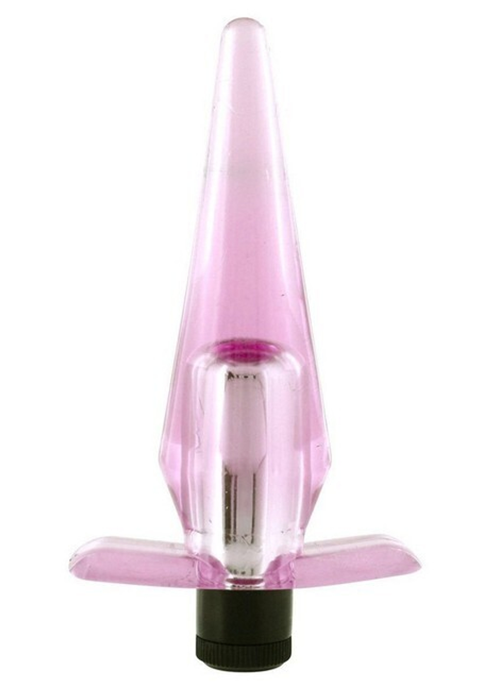 Втулка Slimline с вибрацией ( 9,7 см , розовая) (Цвет: розовый)