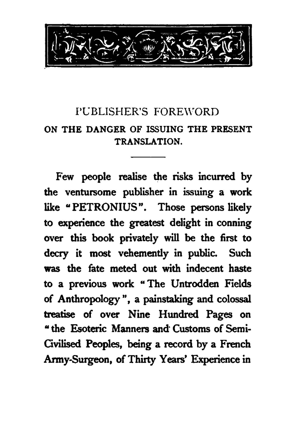 The Satyricon | Petronius Arbiter