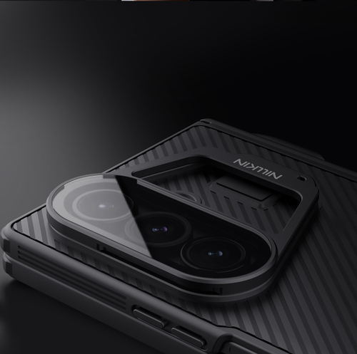 Чехол от Nillkin на Samsung Galaxy Fold 7, серия CamShield Prop Case (версия с прозрачной крышкой объектива и встроенным стилусом)