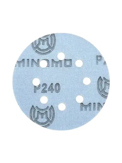 125мм P240 10шт. Шлифовальный абразивный круг для шлифовки под липучку Minamo Soft Matter PB