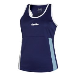 Женская теннисная майка Diadora Core Tank Top Women - Blue, Multicoloured