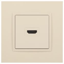 14-3114-02 ЭРА Розетка HDMI, IP20, Эра Elegance, сл.кость | Elegance Слоновая кость