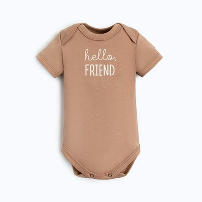 Боди BASIC LINE, рост 68-74 см, коричневый (Крошка Я)