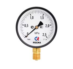 Манометр ТМ-510Р, корпус - 100мм, М20х1,5(снизу) класс точности 1,0, Росма