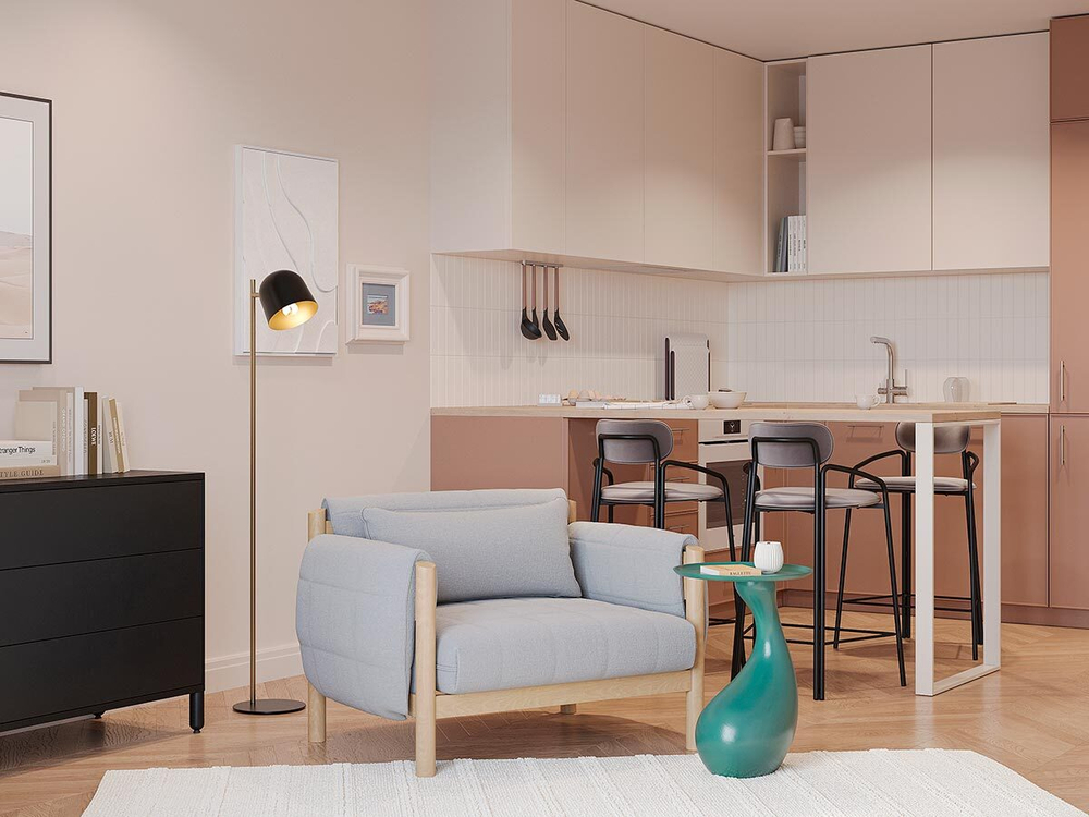 Свеча ароматическая с деревянным фитилём hugs and cookies из коллекции edge, бежевый, 60 ч