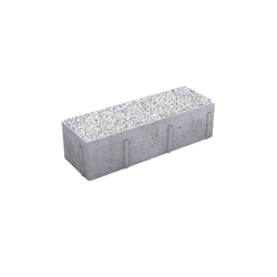 Тротуарная плитка ПРЯМОУГОЛЬНИК 300х100 мм - Стоунмикс Белый с черным