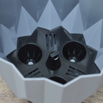 Кашпо Геометрия 0,8л, серый жемчуг