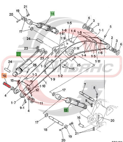 Палец 811/90382 стрела рукоять (Турция)