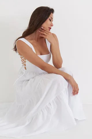 Сарафан с завязками по бокам