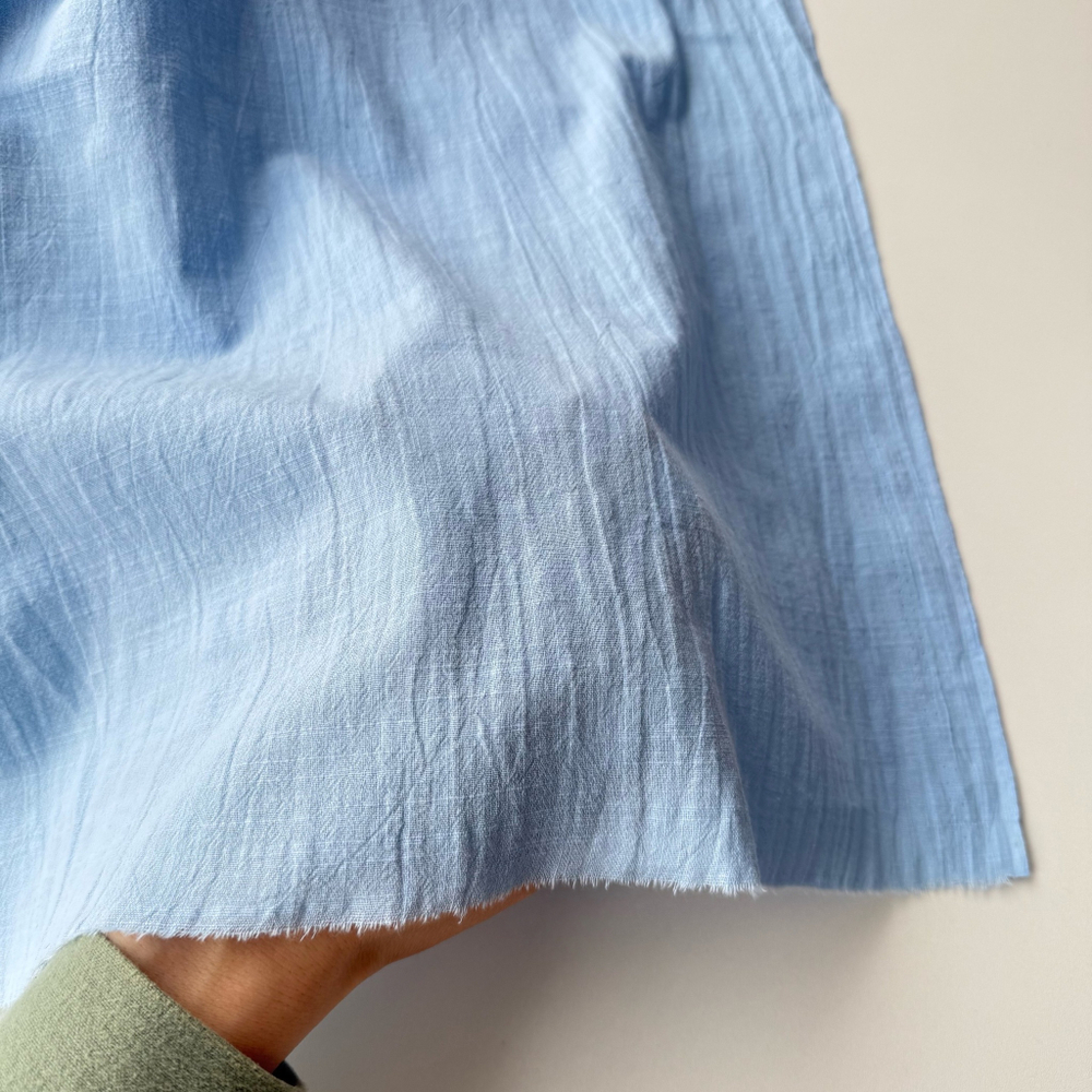 Хлопок "под Лён" Голубой