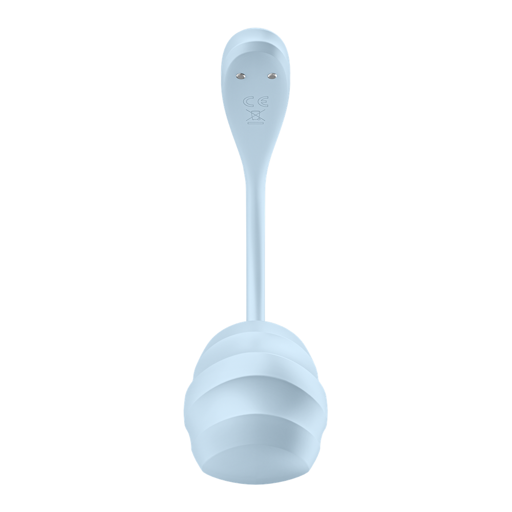 Виброяйцо Satisfyer Smooth Petal, голубой
