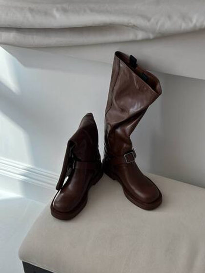 Сапоги из натуральной кожи