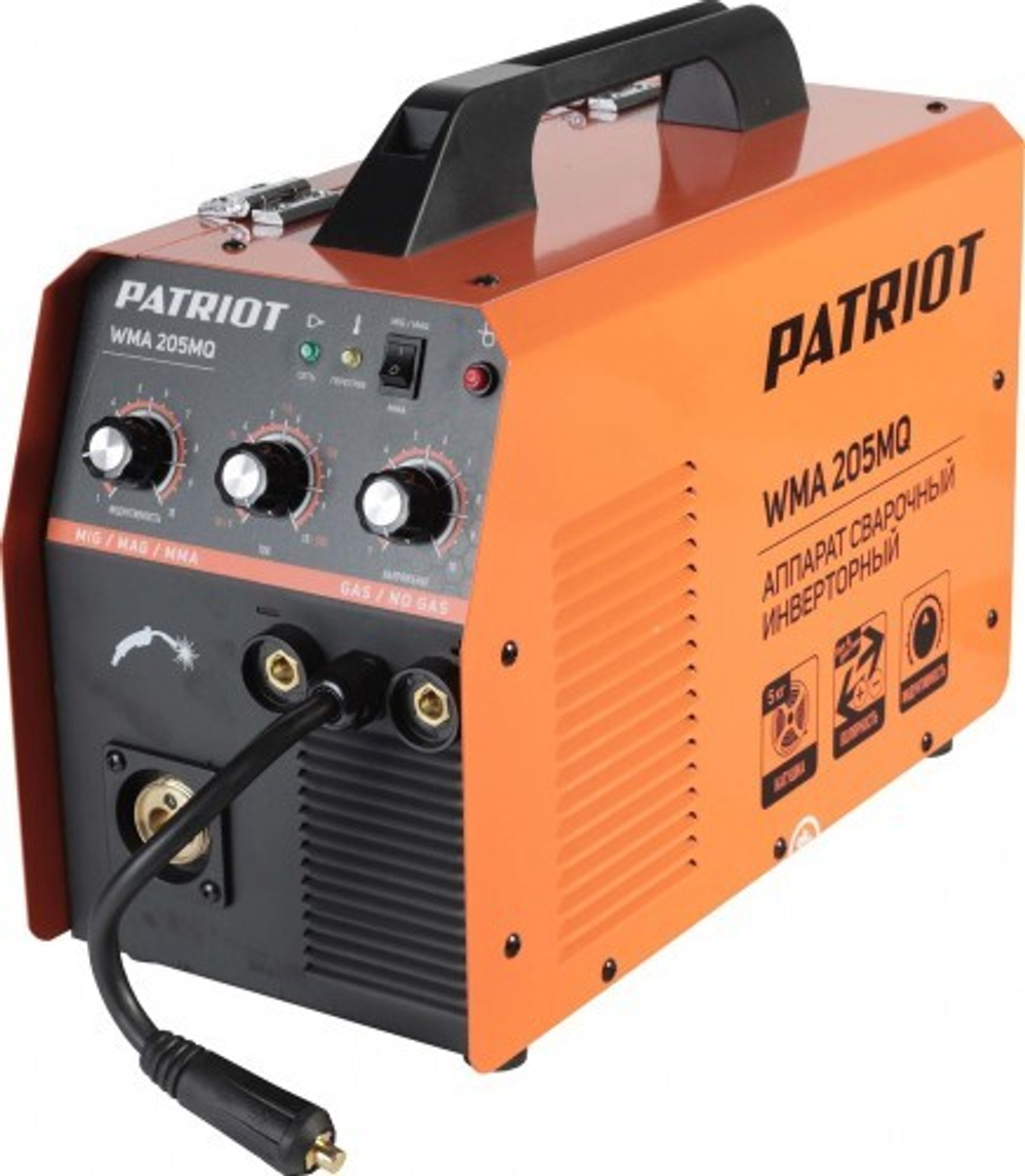 Сварочный полуавтомат PATRIOT WMA 205 MQ инверторный mig/mag/mma 605302155