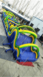 Надувной батут "Длинная полоса препятствий" 20*4*5 м