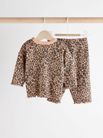 Лонгслив и легинсы в комплекте для малышей Next E22-102, Бежевый, Коричневый