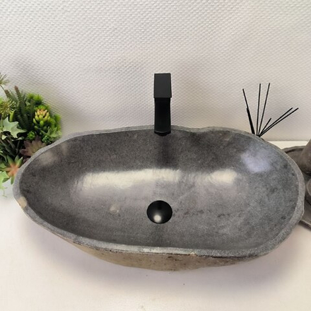 Раковина из речного камня RS-63610 (70*38*15) 0124