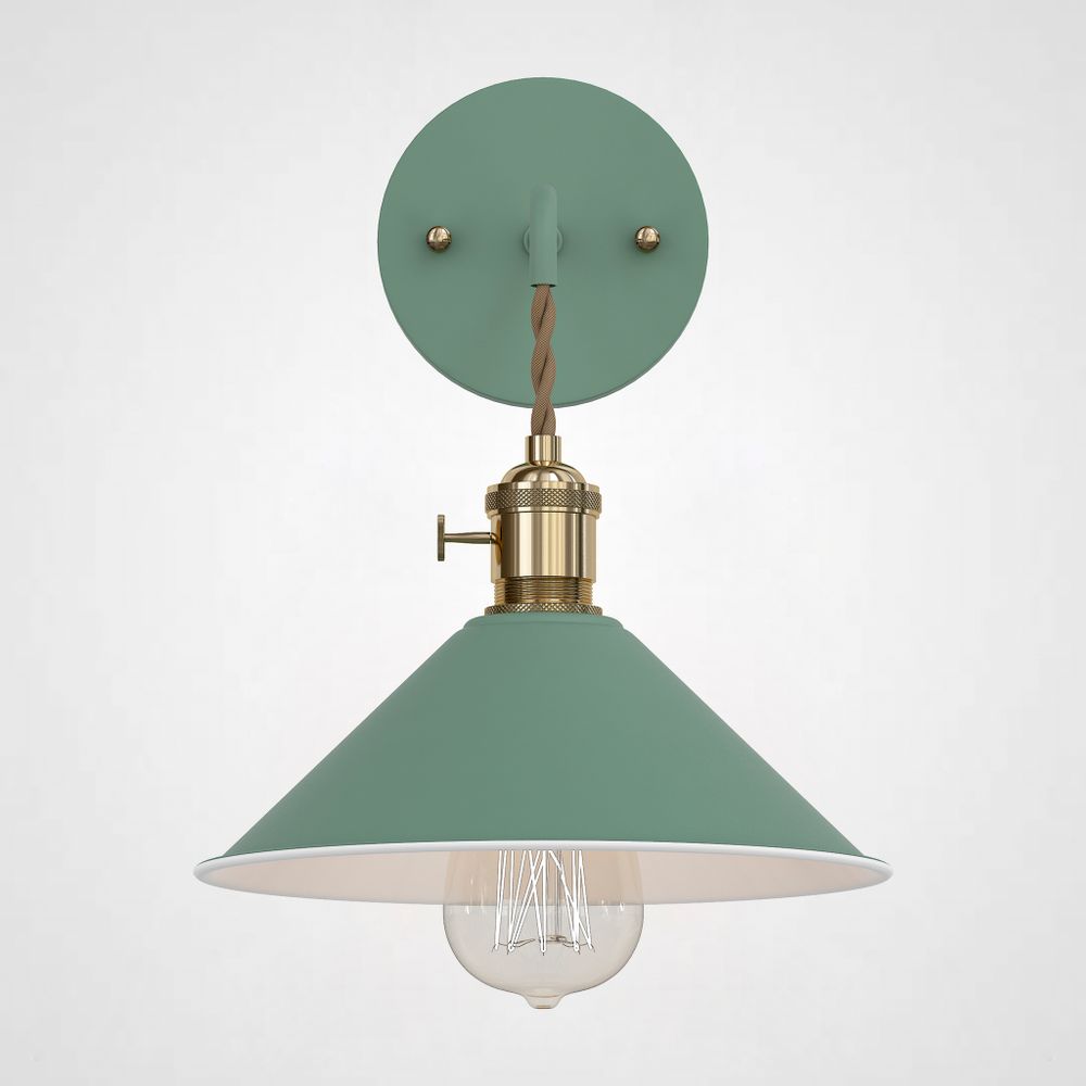 Бра С Подвесным Плафоном Braid Wall Green By Imperiumloft