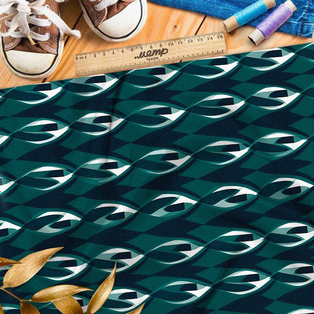 Ткань Барби абстрактное путешествие во вселенную