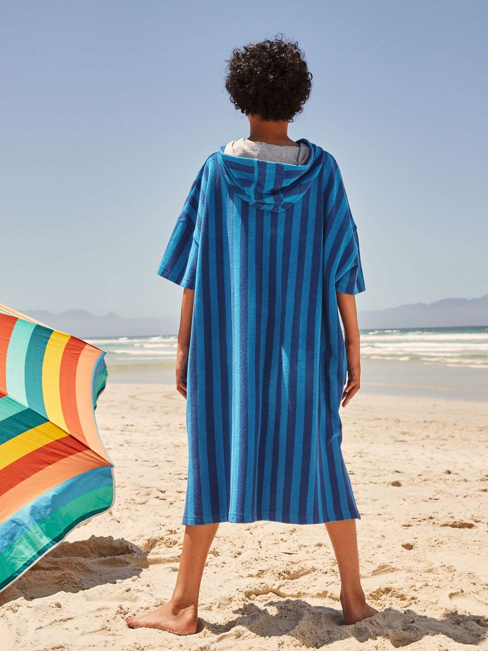 Пончо для мальчика Next E92-322, Синий