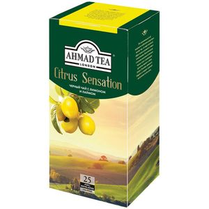 ЧАЙ AHMAD ЧЕРНЫЙ CITRUS SENSATION 25ШТ*1,8Г