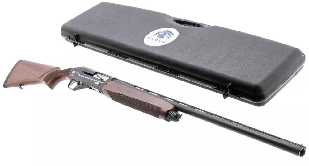 Ружье HUGLU RENOVA WOOD BLACK п/а инерц.система 4+1,cal. 12x76, 710мм, 5СМЧ, ключ, кейс