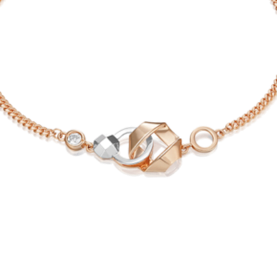 Браслет из комбинированного золота c натуральным топазом white Артикул: 05-0746-00-201-1111